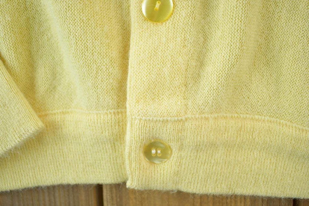 Vintage 1970s Lord Jeff Knit Perfect Mild Distress Cardigan Sweater Made In USA