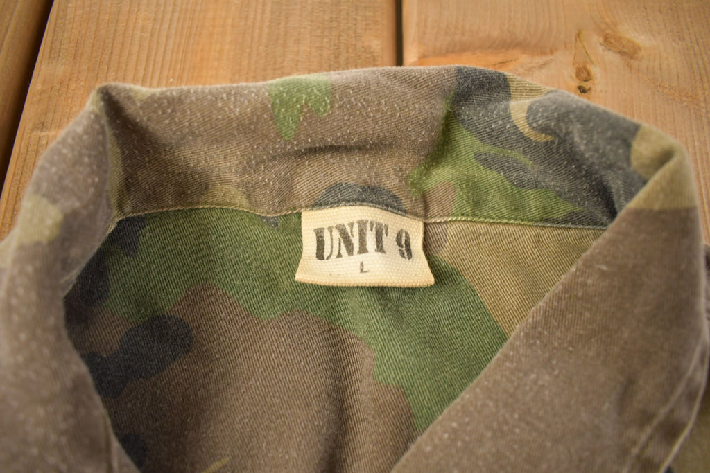 Vintage Unit 9 Military Button Up Shirt