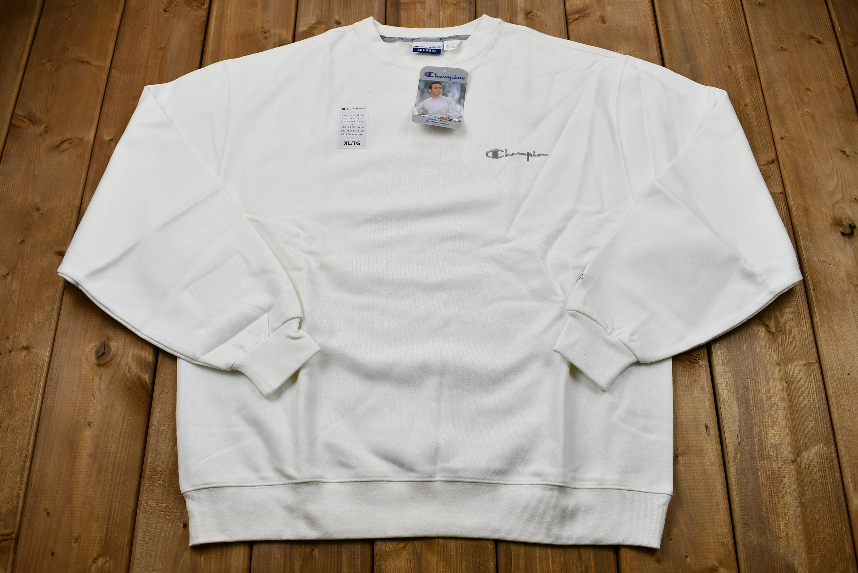 Vintage Deadstock Blank White Champion Sweatshirt