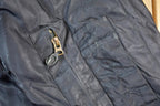 Vintage Military Patch Collared Bomber Full Zip Up Army Jacket