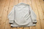 Vintage 1970s Blank Grey Button Up Shirt  1970s Button Up  Vintage Flannel  Basic Button Up  Vintage Button Up  70s Shirt