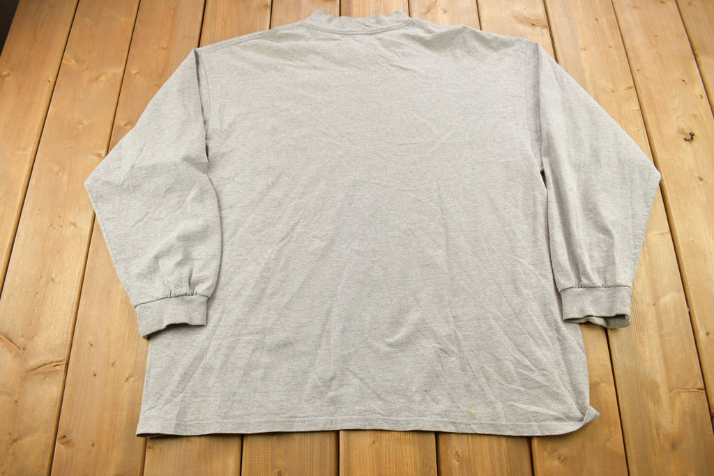 Vintage 1990s Nike Embroidered Mini Swoosh Mockneck Sweatshirt