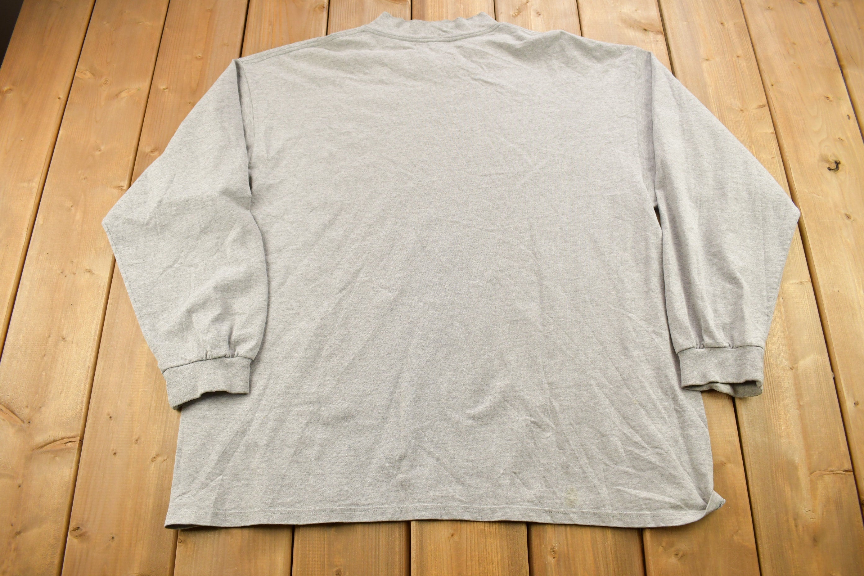 Vintage 1990s Nike Embroidered Mini Swoosh Mockneck Sweatshirt