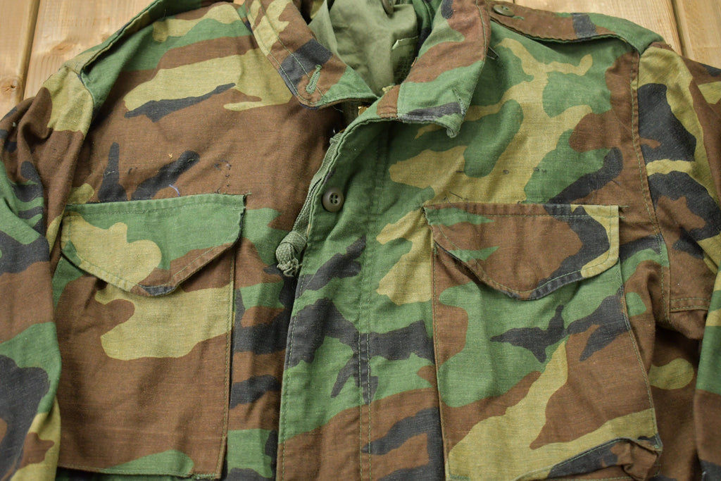 Vintage 1980s Military Camo Jacket