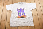 Vintage 1990s Western Theme T Shirt