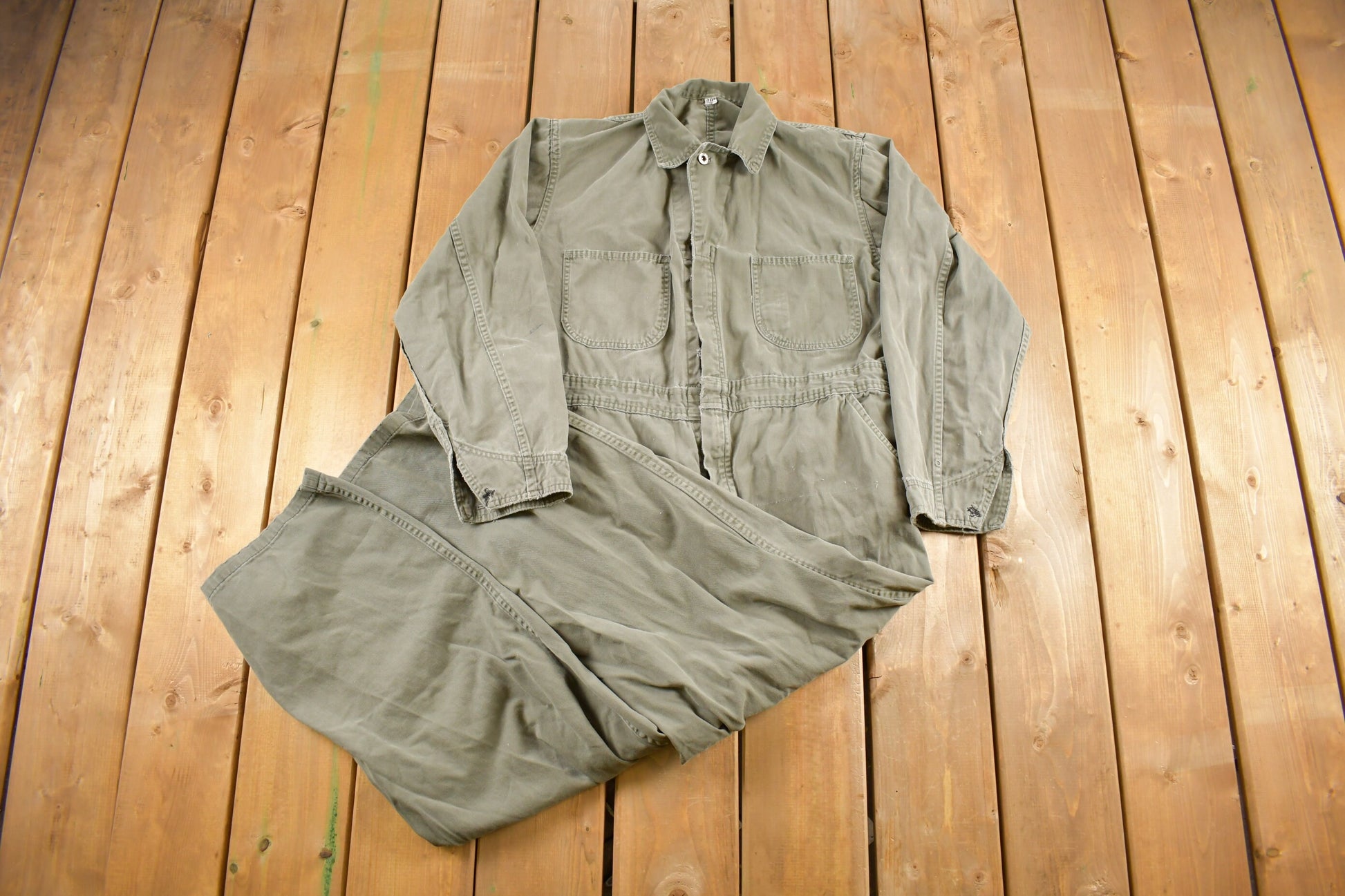 Vintage 1980s Distressed Jumpsuit Size 40