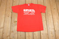 Vintage 1980s Russell Athletic Tennis League Made In USA T Shirt