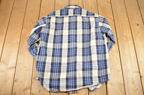 Vintage 1990s Outdoorsman Heavyweight Button Up Shirt Men's M / 90's Rugged Polo