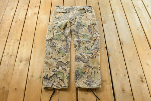 Vintage 1990s Liberty Advantage Realtree Camo Cargo Hunting Pants Size 34 x 30 / Tree Camo Bottoms / Hunting Camo / Outdoors / Made in USA