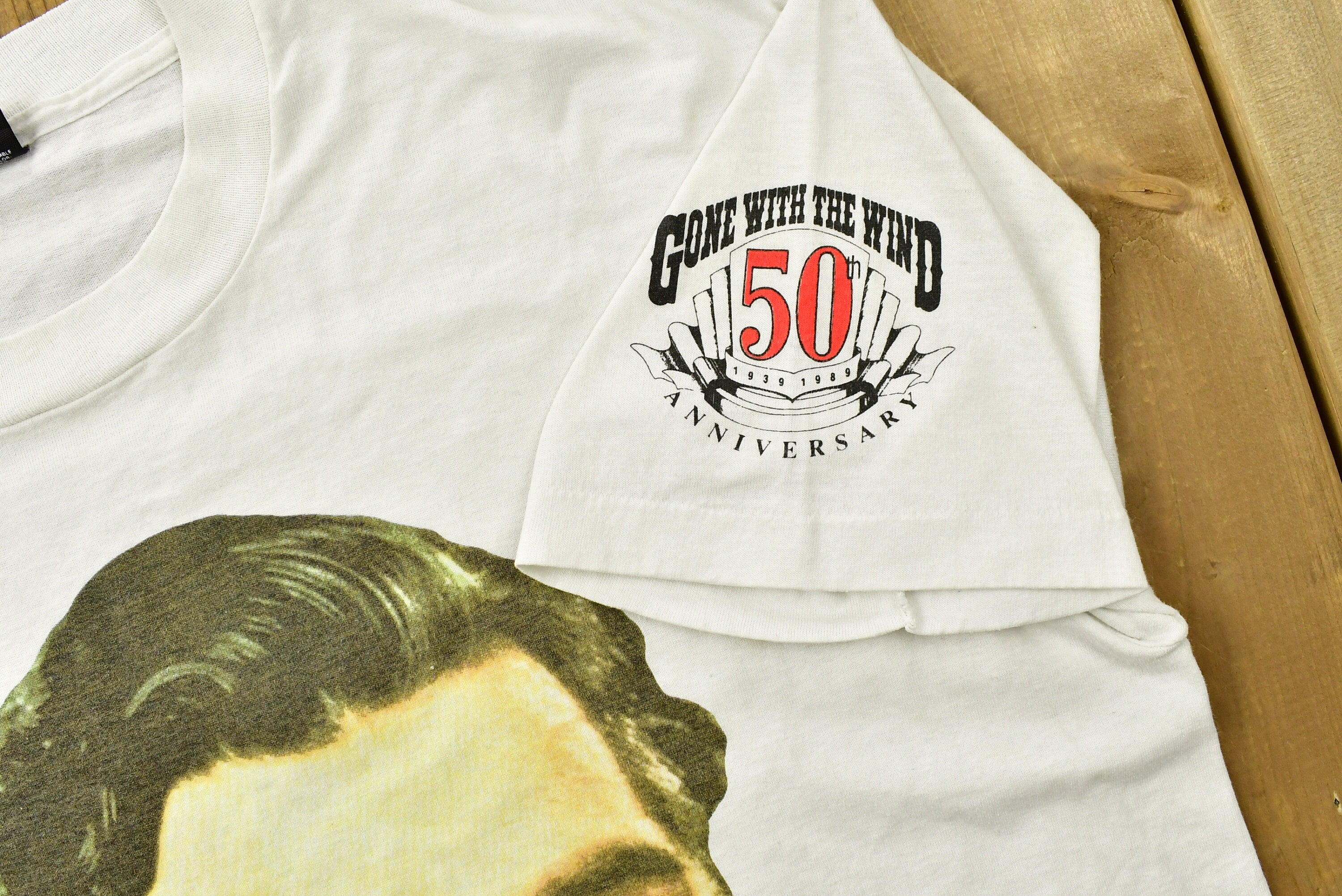 Vintage 1989 Gone With The Wind Movie Promo T-shirt Made In USA Thomas Warren Single Stitch