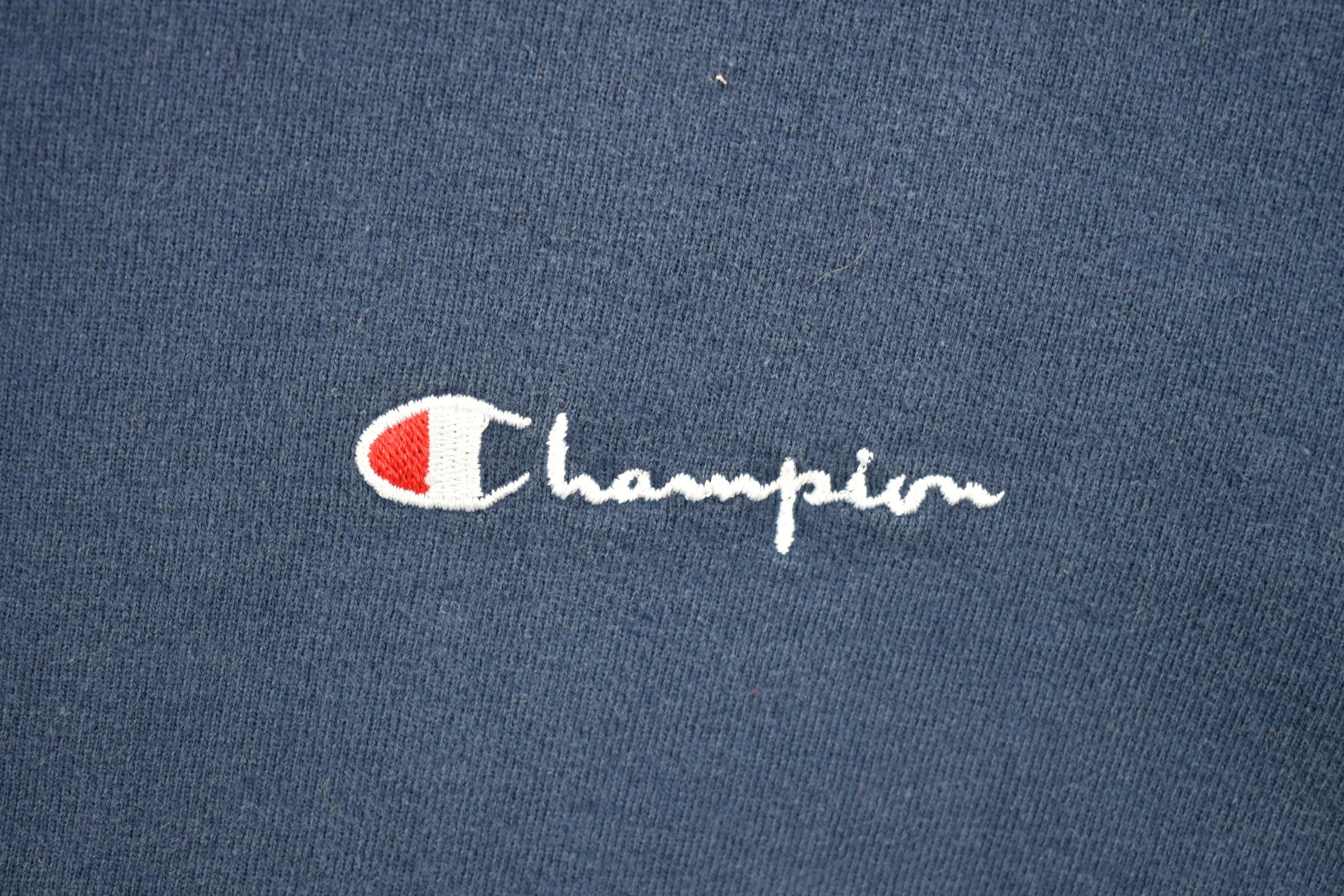 Vintage Champion Navy Embroidered Crewneck