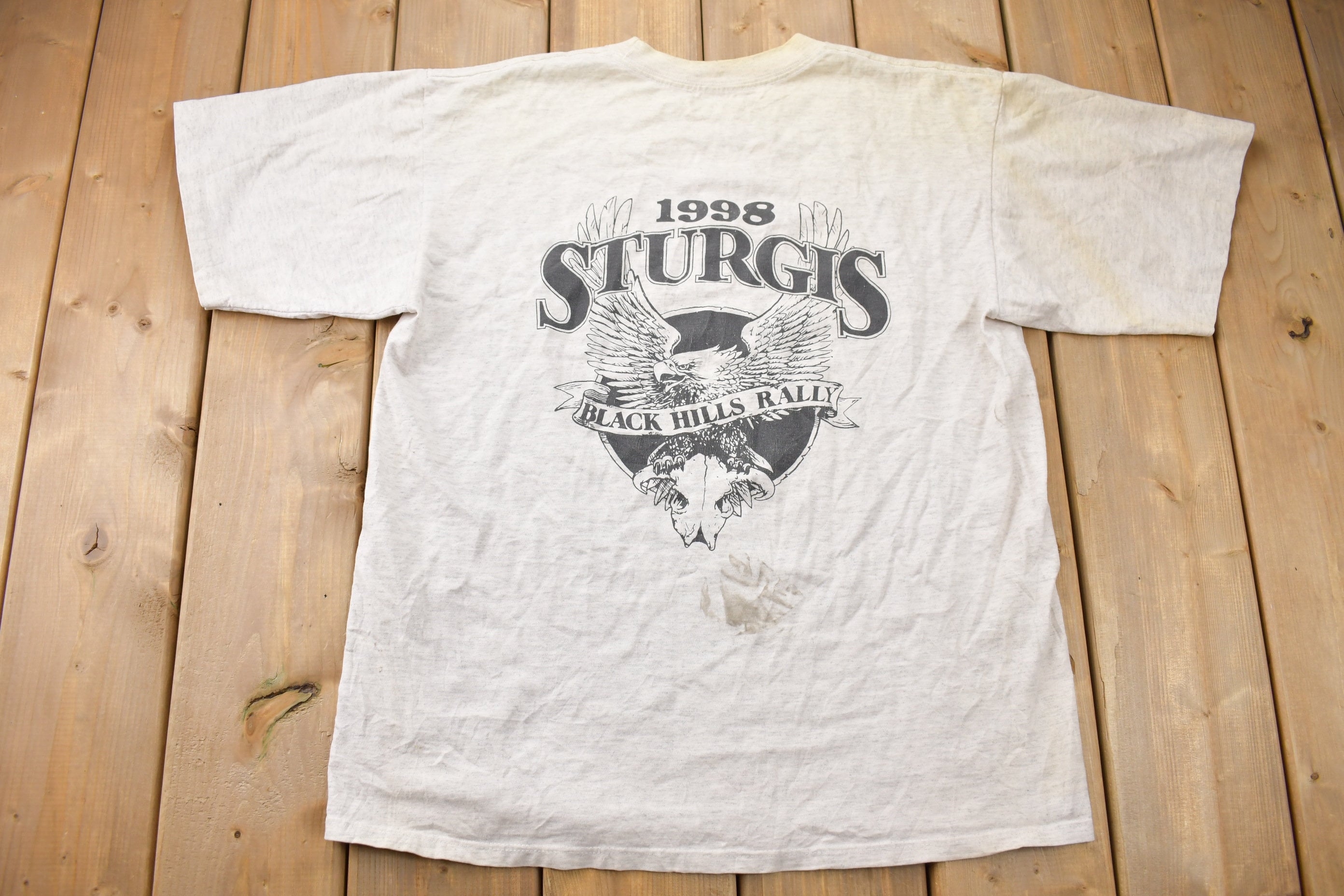 Vintage 1998 Sturgis Black Hills Rally Motorcycle T-Shirt