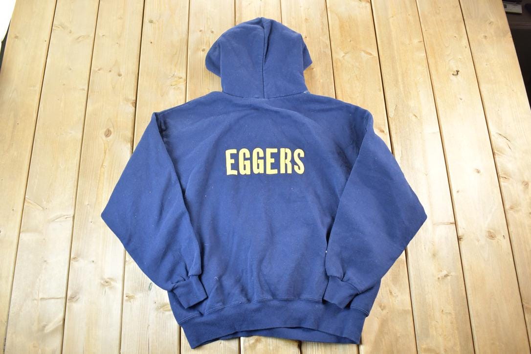 Vintage 1990s Wahlert Basketball Eggers Hoodie Sweatshirt Mens XL