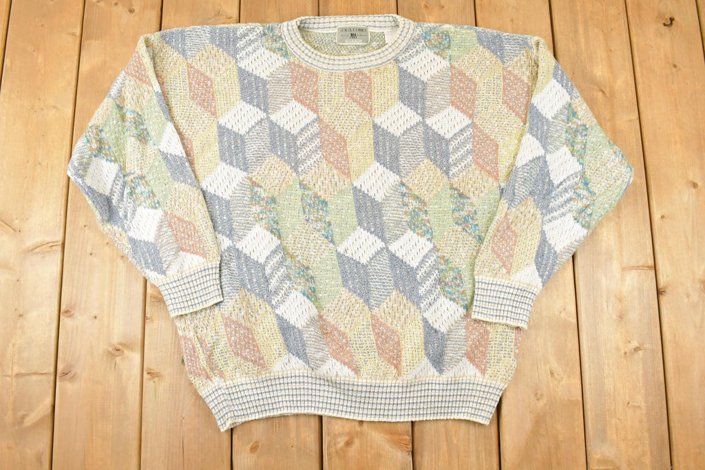 Vintage 1990s Idea Uomo Knit Crewneck Sweater Mens XL