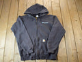 Vintage Distressed Carhartt New Force Energy Full Zip Fleece Hoodie Sweatshirt