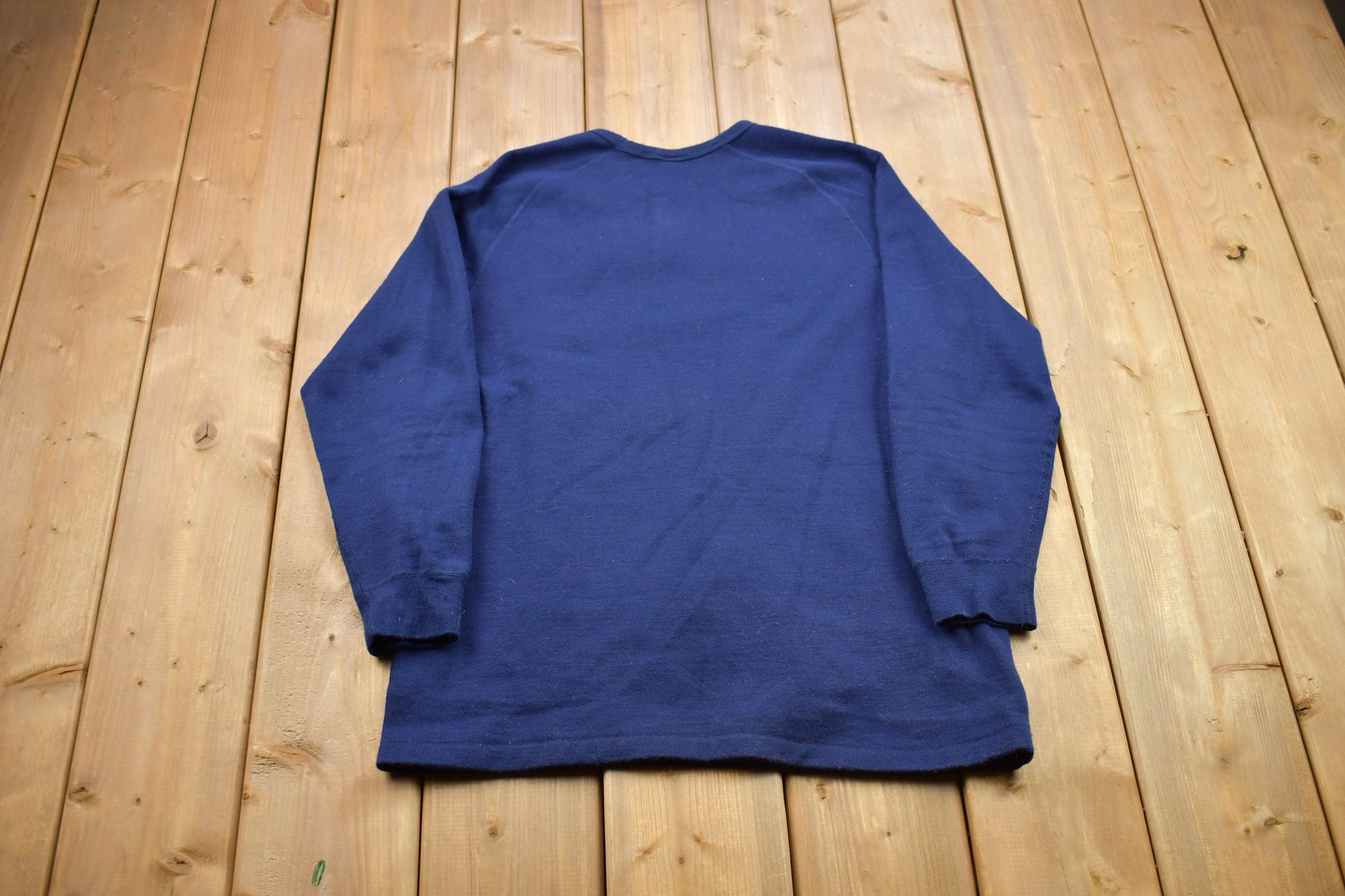 Vintage 1990s Blank Navy Blue Crewneck Sweatshirt