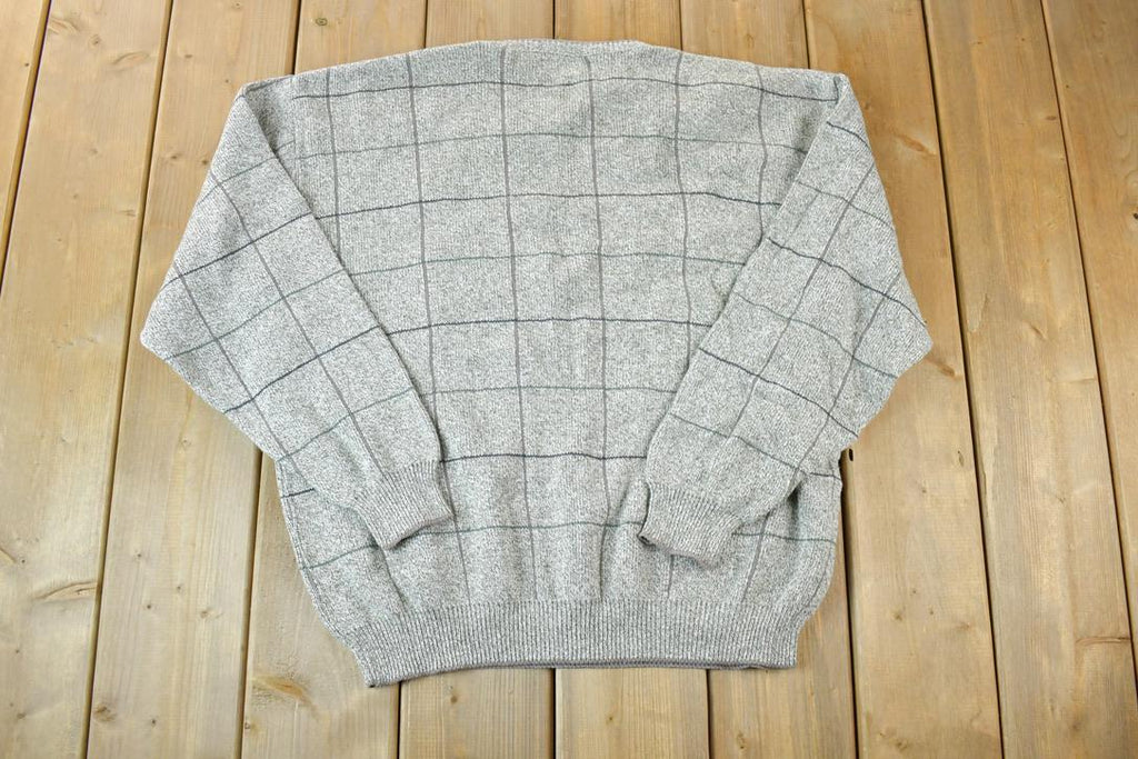Vintage 1990s Sedgefield Knit Abstract Pattern Crewneck Sweater