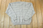 Vintage 1990s Sedgefield Knit Abstract Pattern Crewneck Sweater