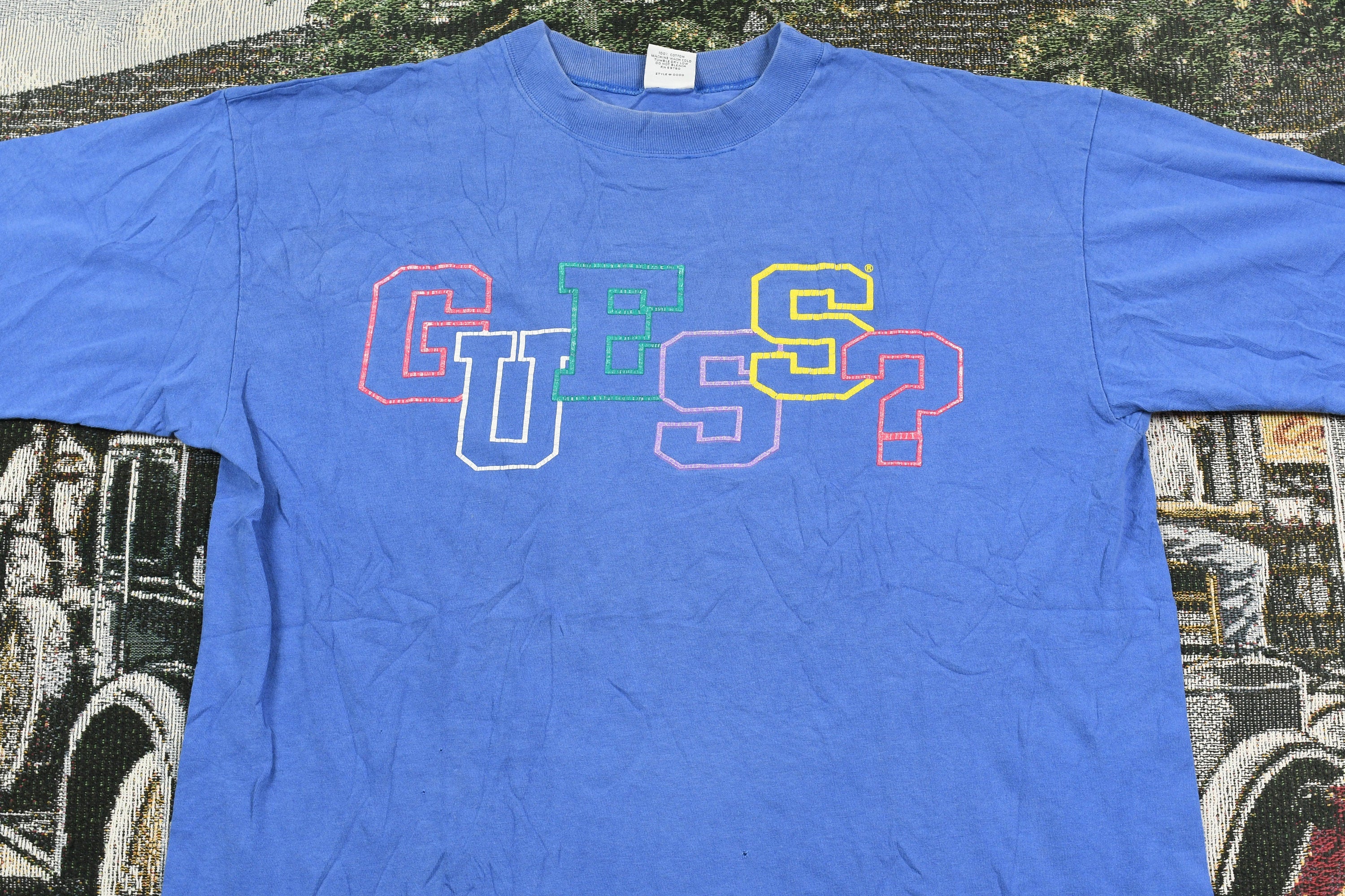 Vintage 1990s Guess Jeans Graphic T Shirt