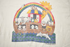 Vintage 1990s Animals on a Boat rainbow Graphic T-Shirt