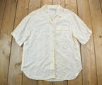 Vintage 1990s Christie & Jill Cream Button Up Shirt