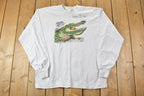 Vintage Y2K Panama City Beach Crocodile Crewneck Sweatshirt