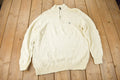 Vintage Y2K Chaps Embroidered Logo Quarter Zip Knit Sweater Size XL
