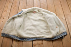 Vintage 1980s Levi's Sherpa Jacket Light Wash Denim