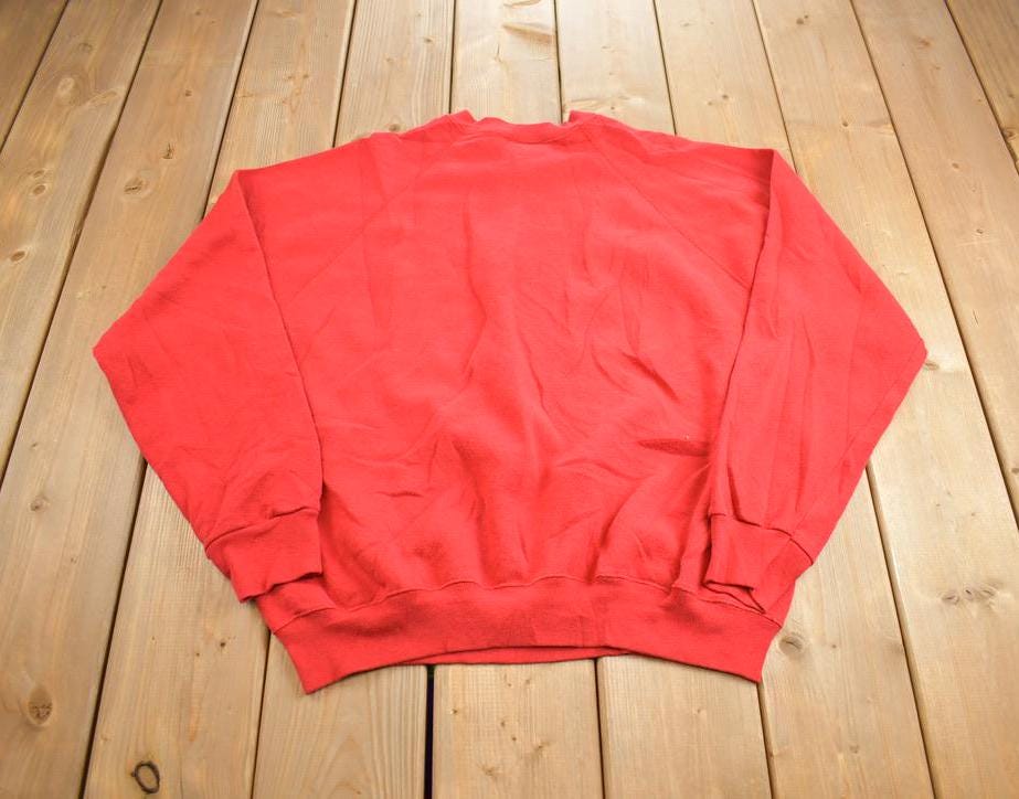 Vintage 1990s And To All a Good Night Christmas Tultex Crewneck Sweatshirt Made In USA