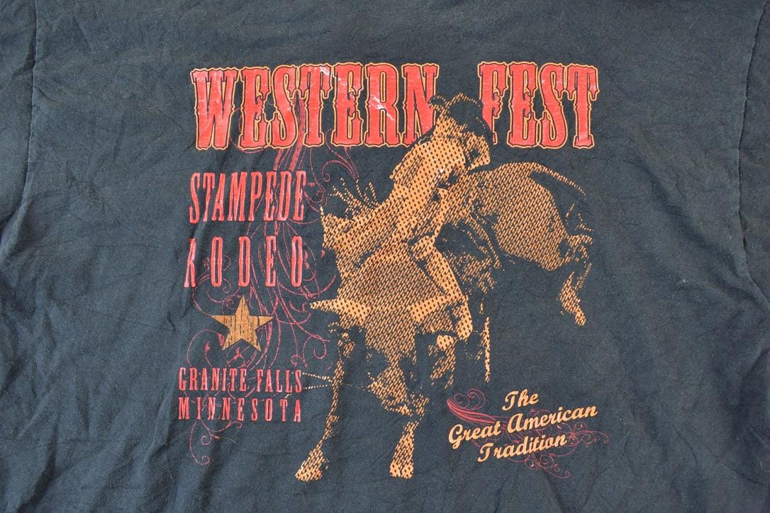 Vintage 1990s Western Fest Single Stitch T-Shirt