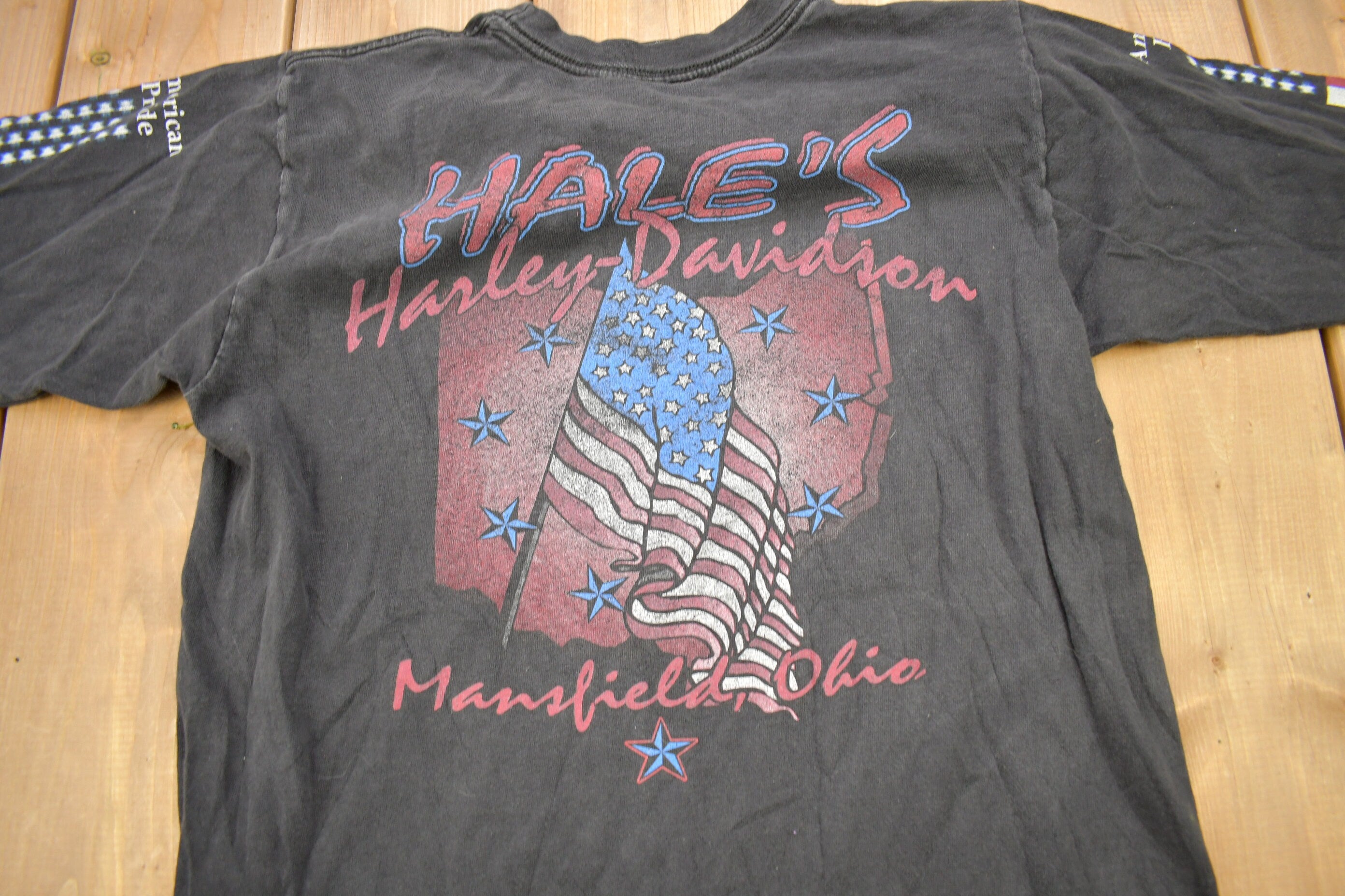 Vintage 2000 Harley Davidson Motorcycles Hale's Ohio Long Sleeve T-Shirt