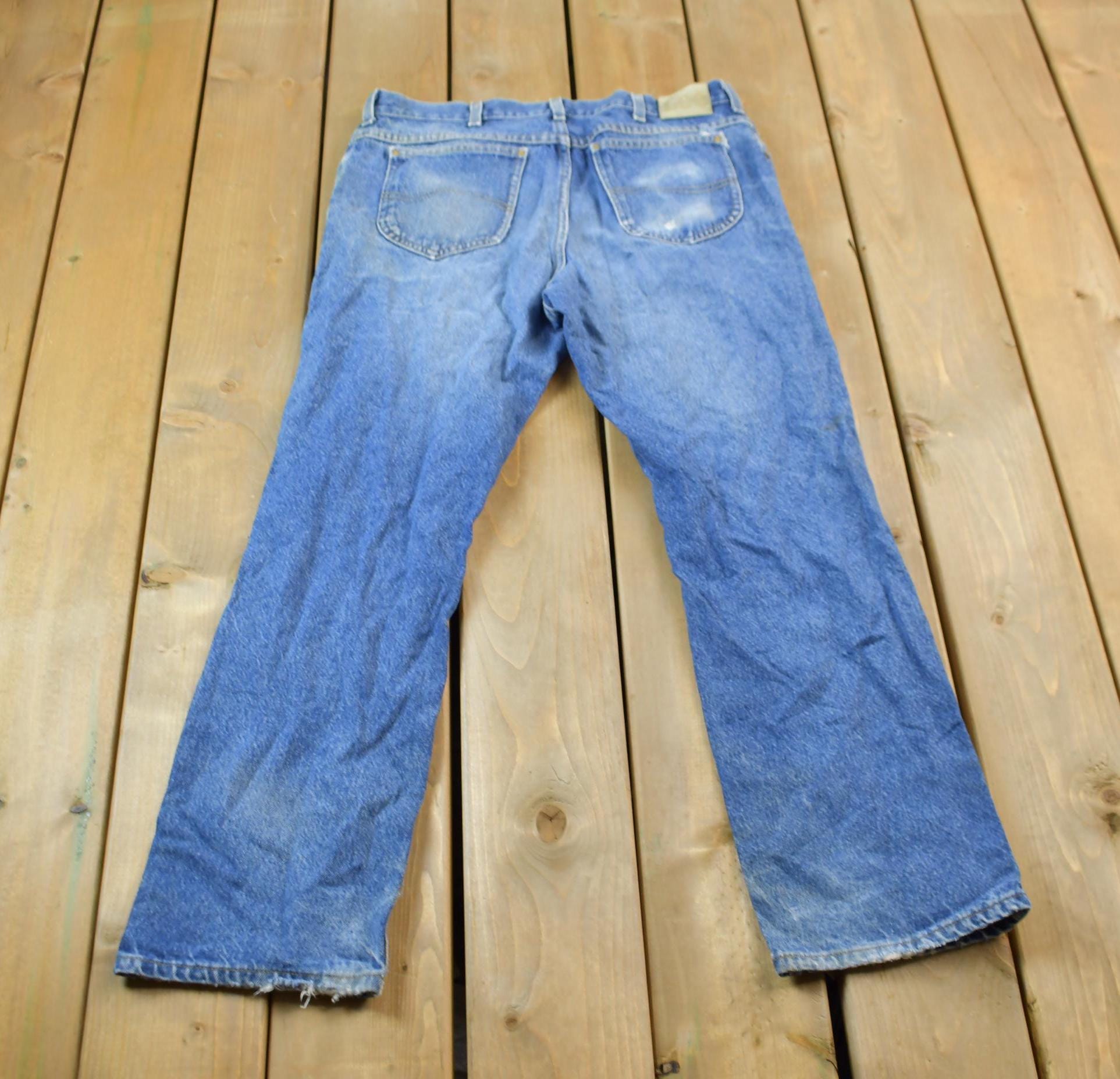 Vintage 1980s Lee Denim Rider Jeans Size 12R