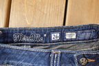 Vintage Deadstock Y2K Miss Me Bedazzled Low Rise Jeans Women's Size 26x31
