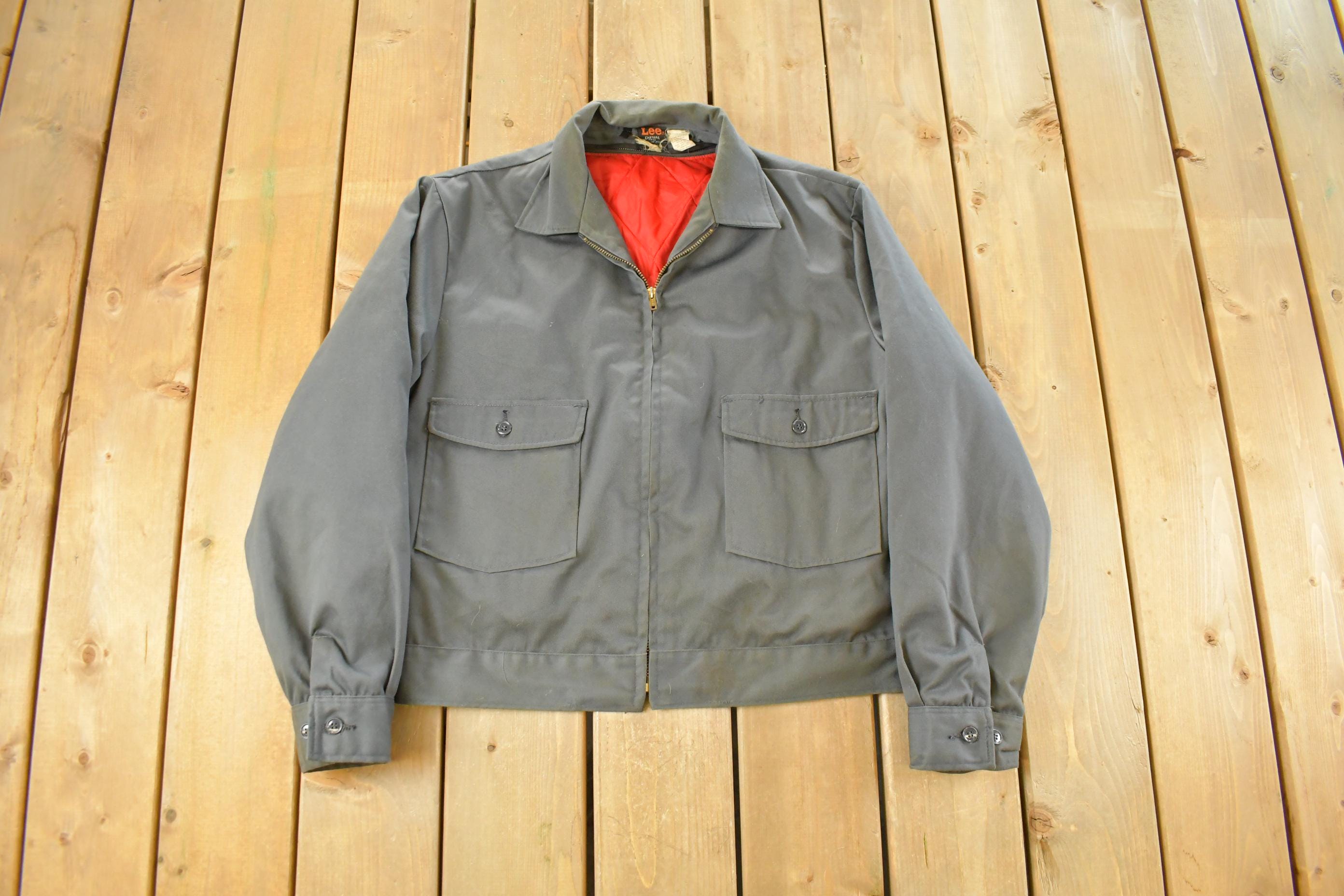 Vintage 1970s Lee-Prest Chetopa Twill Work Jacket Men's Large /