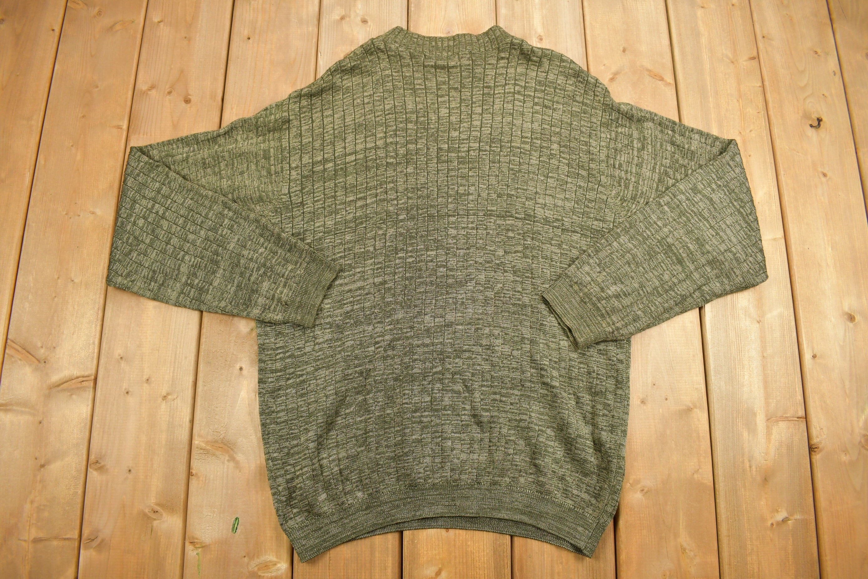Vintage 1990s Pronto-Uomo Knitted Crewneck Sweater