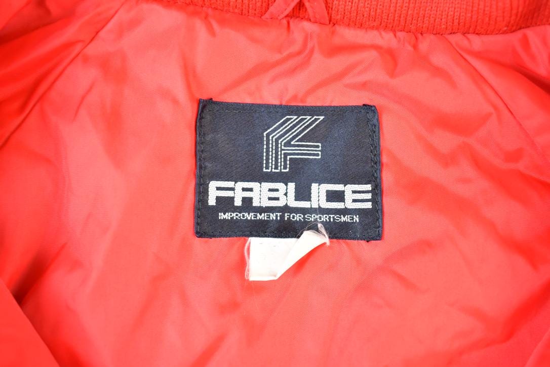 Vintage 1990s Fablice Sunstate Quarter Zip Hooded Windbreaker Sportsman Jacket