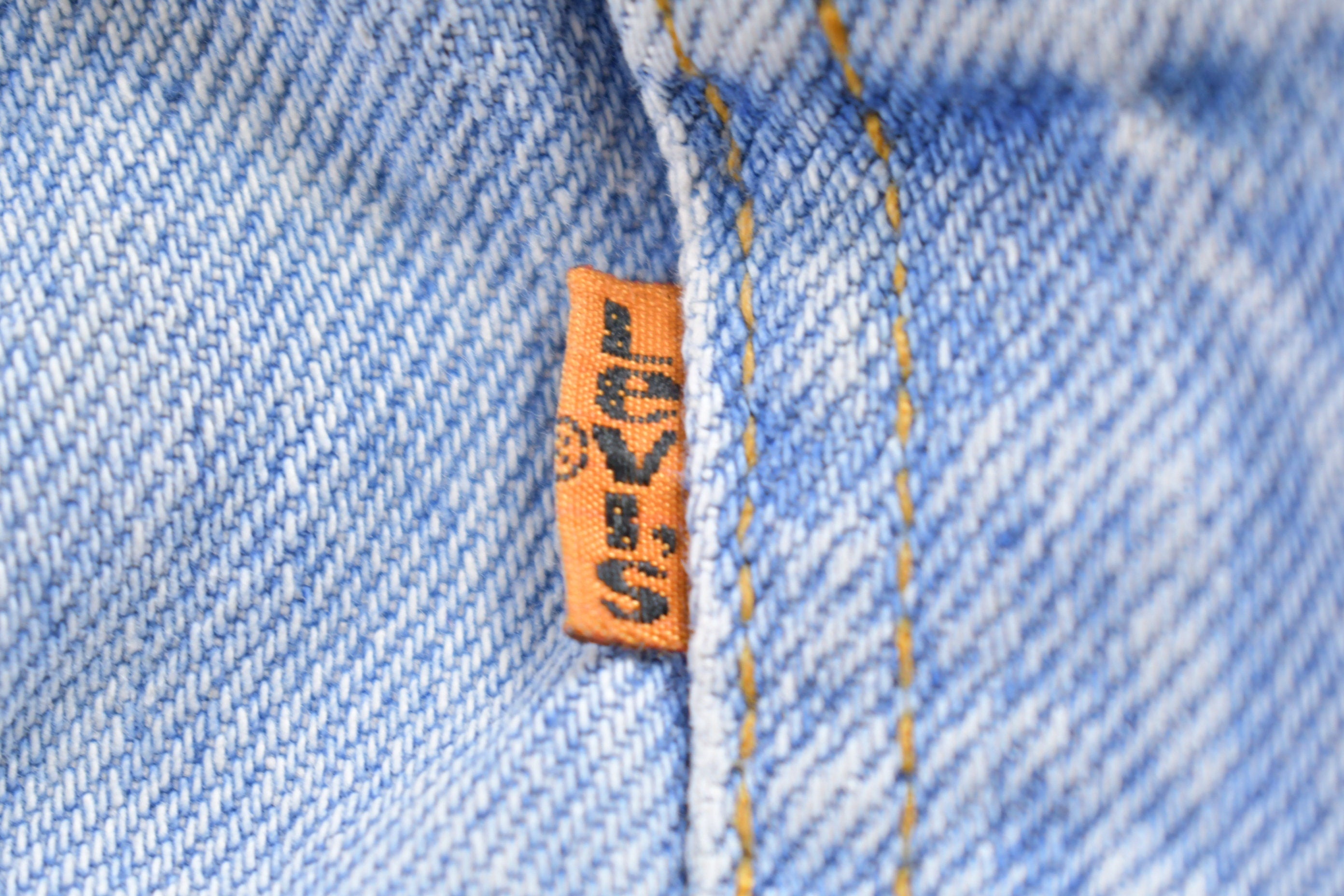 Vintage 1980s Levi's 509 Orange Tab Denim Jeans Size 35 x 31