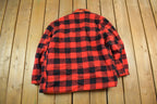 Vintage 1960s 1970s Buffalo Plaid Hunting Jacket Men's Large