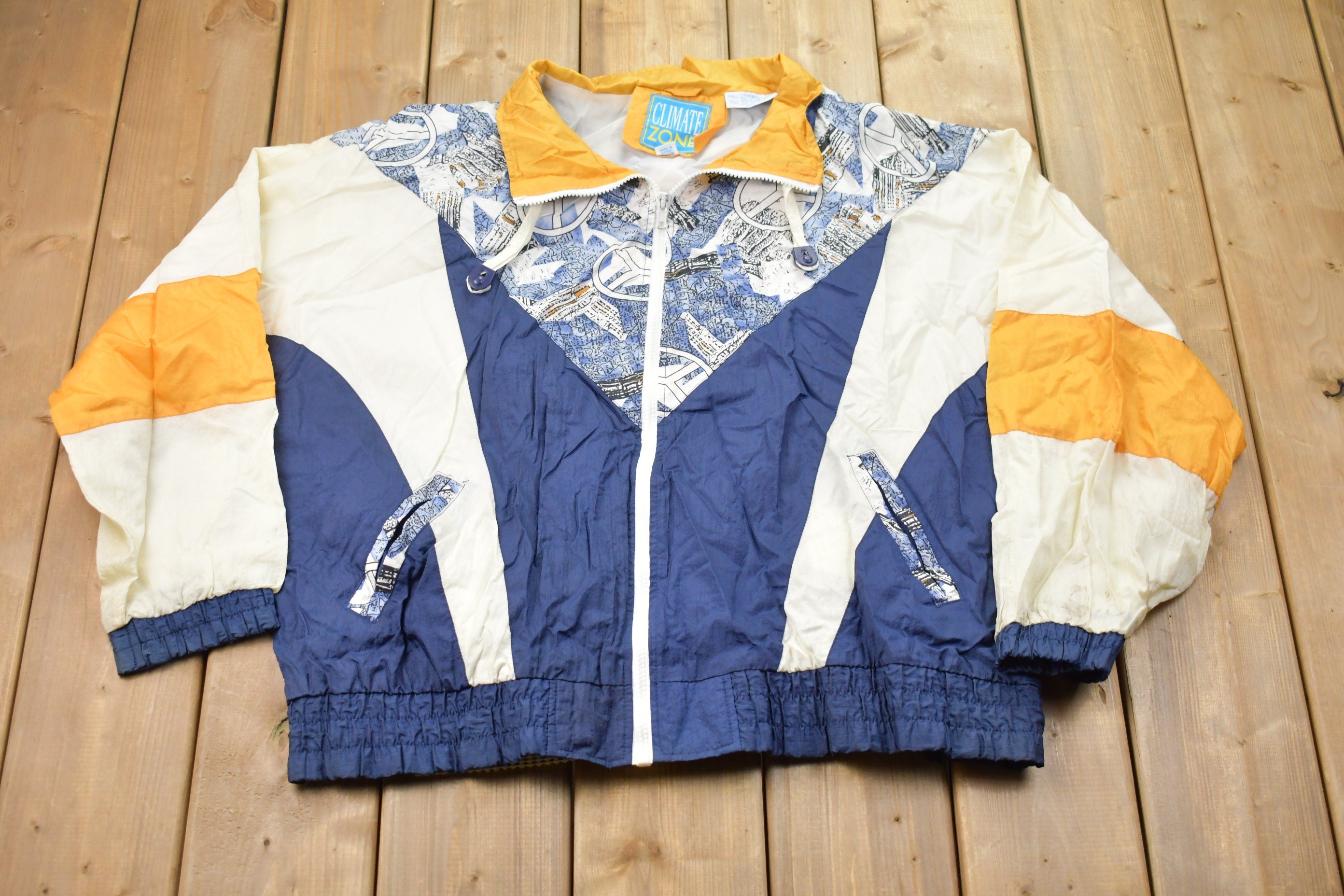 Vintage 1990s Climate Zone Windbreaker Jacket