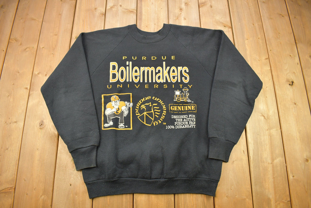 Vintage 1990s Purdue University Boilermakers Raglan Crewneck