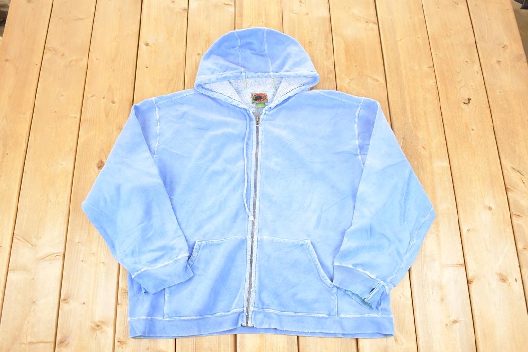 Vintage 1990s Boston Traders Full Zip Hoodie Sweatshirt Men's L