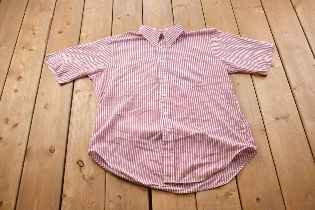 Vintage 1990s Arrow Striped Button Up Shirt