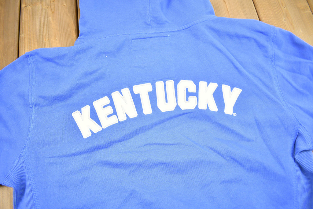 Vintage 1990s University of Kentucky Collegiate Hoodie  Embroidered  NCAA Sweatshirt  Sportswear  Americana