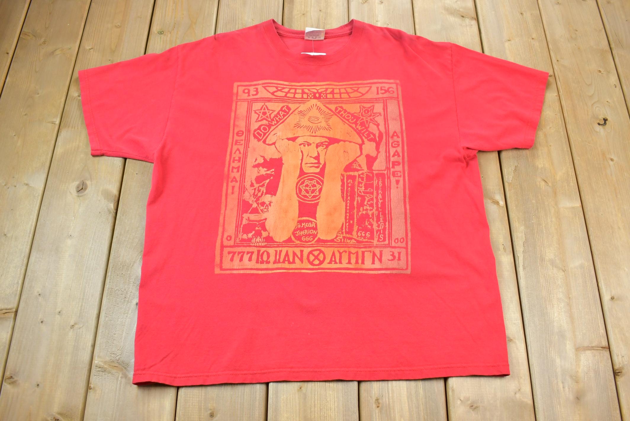 Vintage 1990s Alister Crowley Graphic T-Shirt