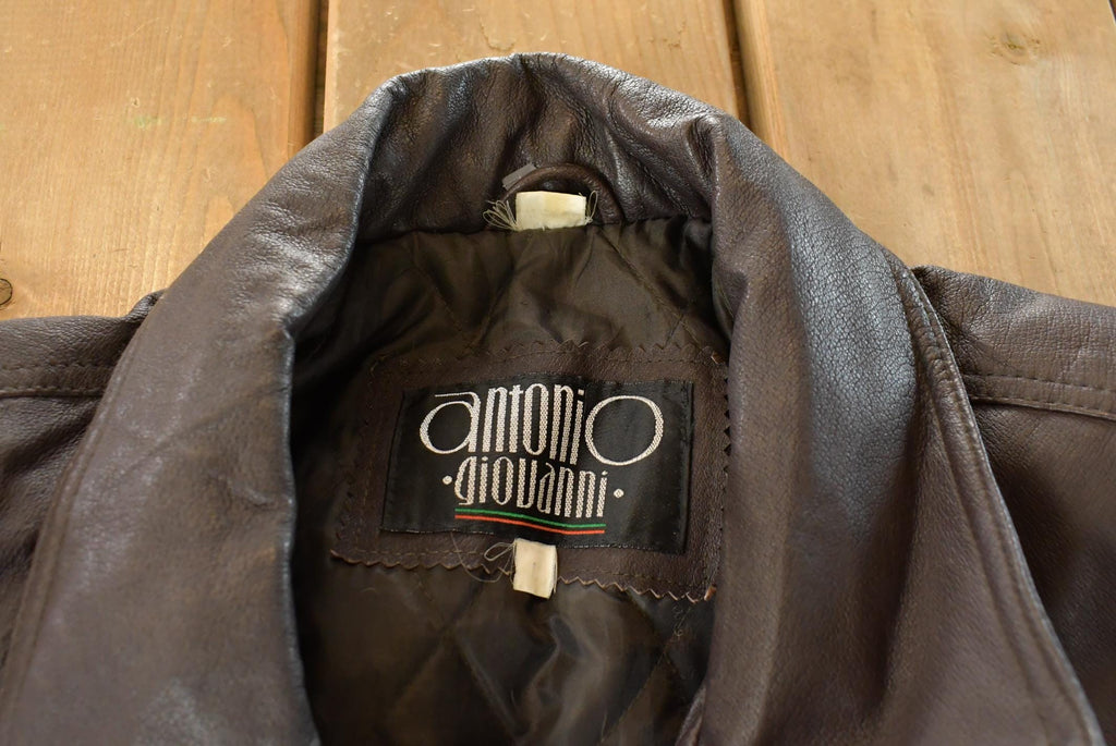 Vintage 2000s Antonio Giovanni Leather Jacket Men's Large