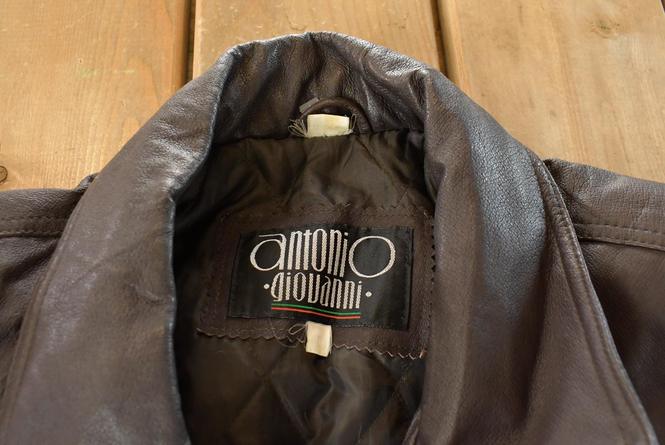Vintage 2000s Antonio Giovanni Leather Jacket Men's Large