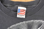 Vintage 1990s Zebra Portrait Souvenir Sahara T-Shirt Men's L