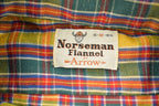 Vintage 1990s Norseman By Arrow Plaid Flannel Button Up Shirt
