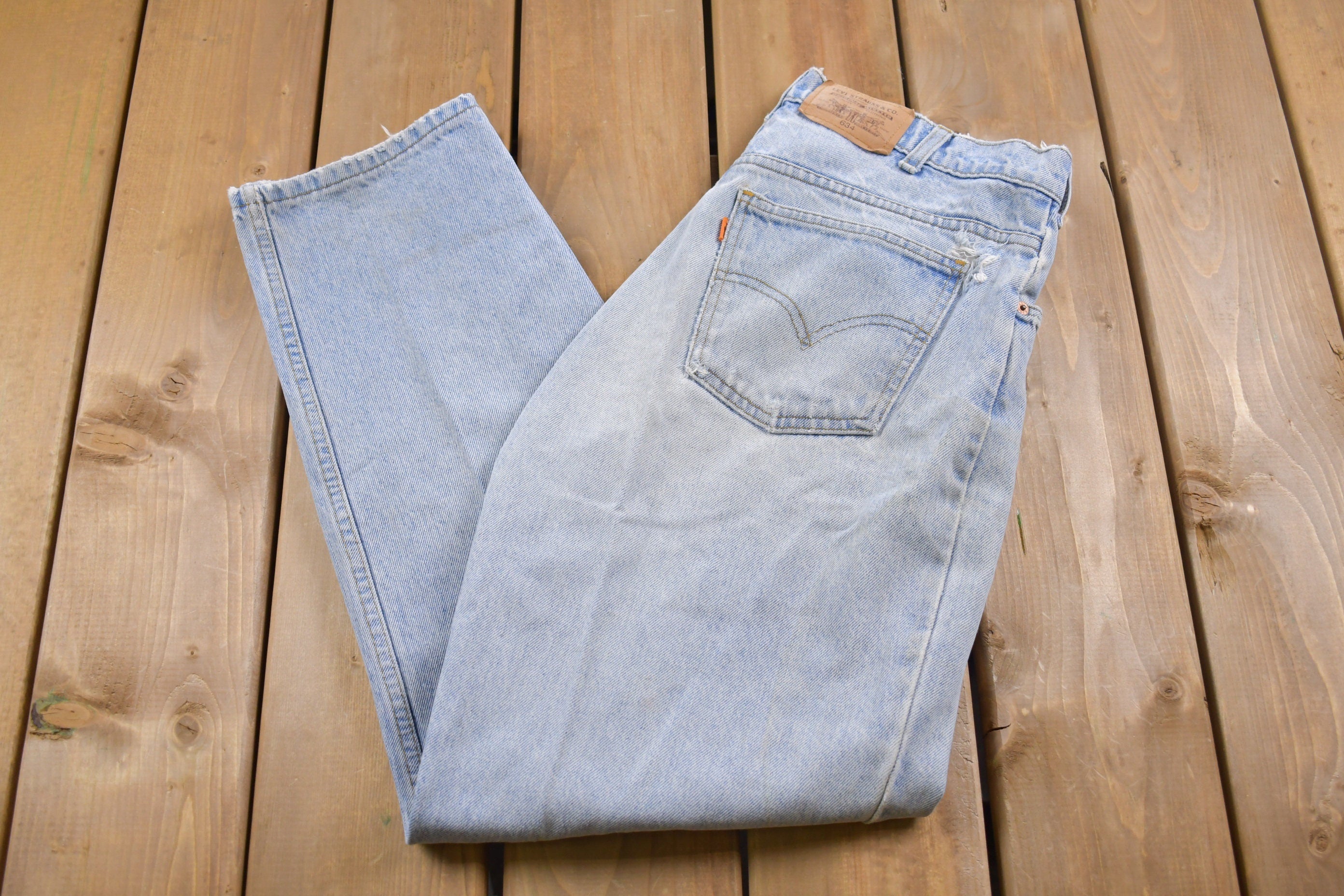 Vintage Levi's 634 Orange Tab Jeans Size 32 x 29