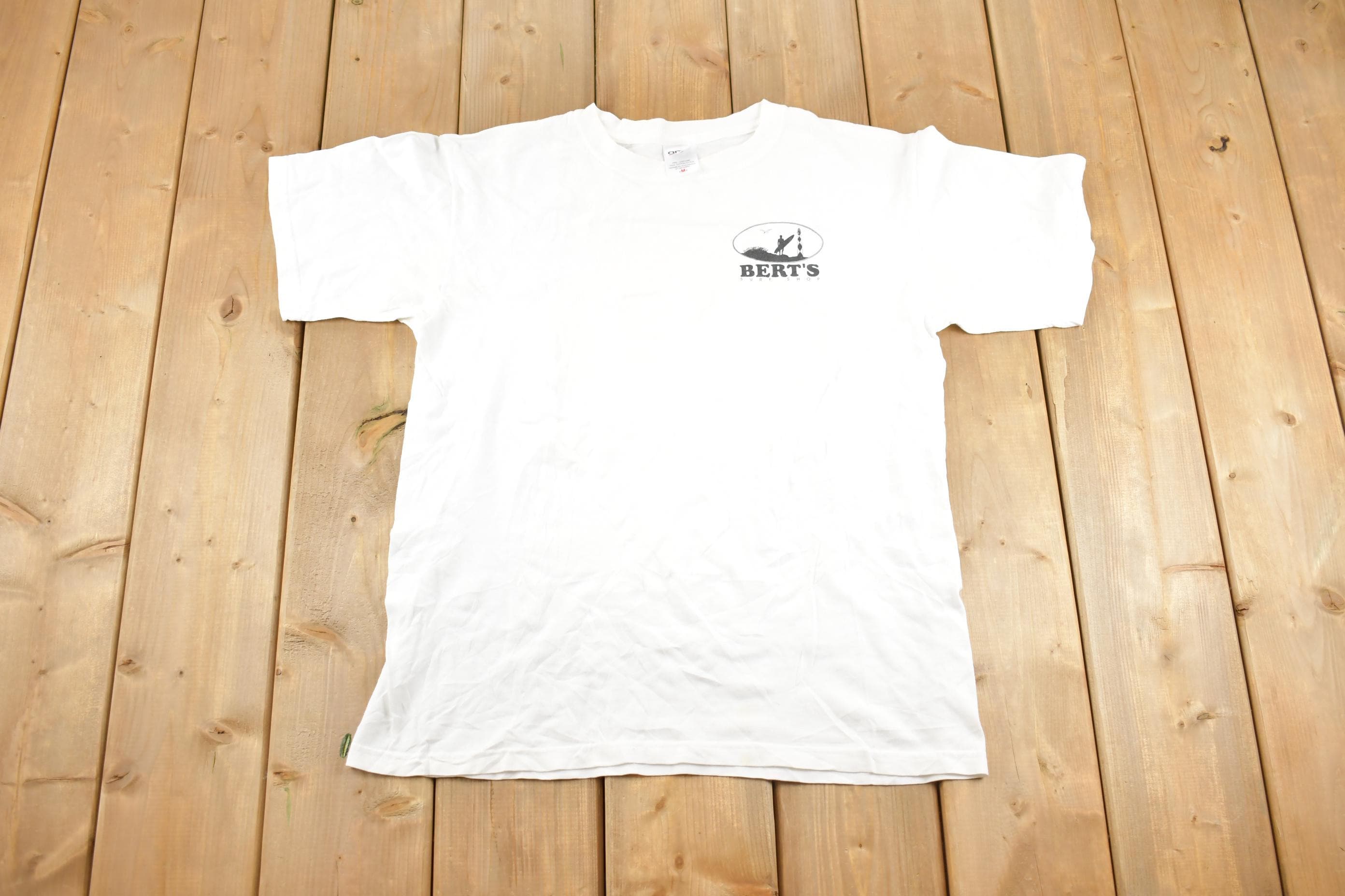 Vintage 1990s Bert's Surf Shop Graphic T-Shirt